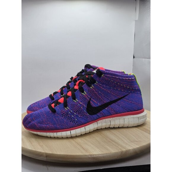 Nike Free Flyknit Chukka Men's Size 8.5 Running Shoes Game Royal - Picture 1 of 10